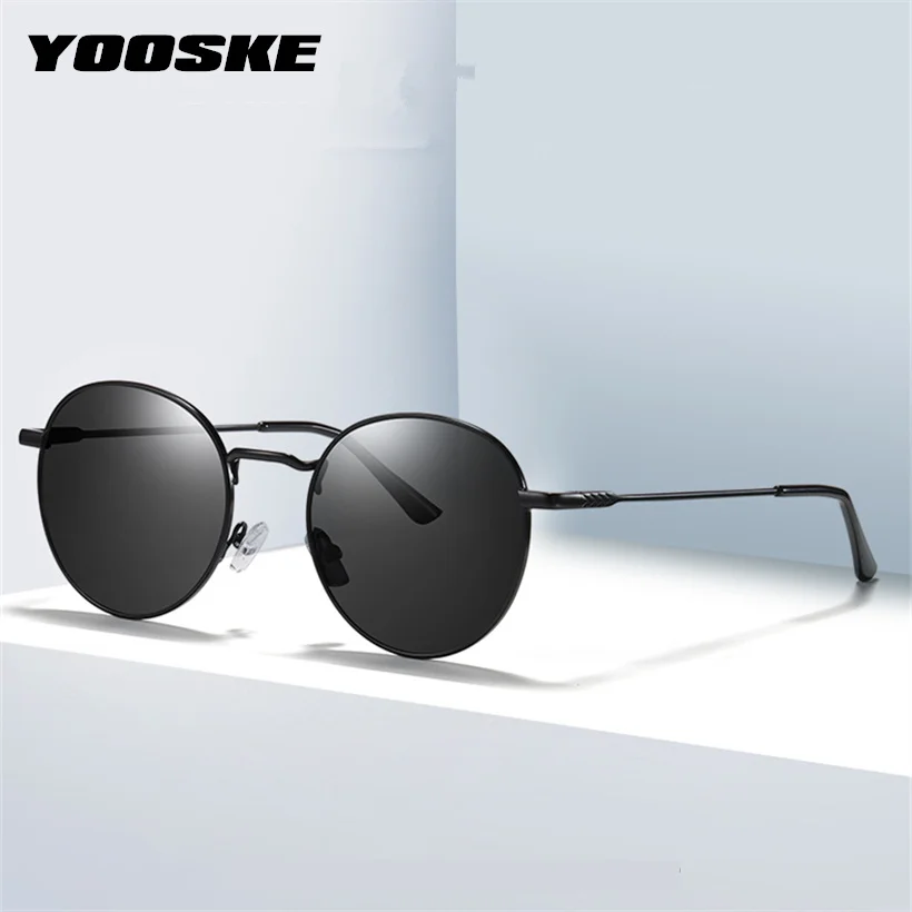 Поляризованные солнцезащитные очки YOOSKE женские винтажные Круглые