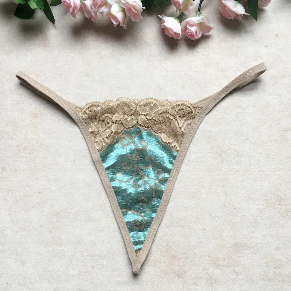 Сексуальное женское белье Кружево цветочный Вышивка G строки для Для женщин