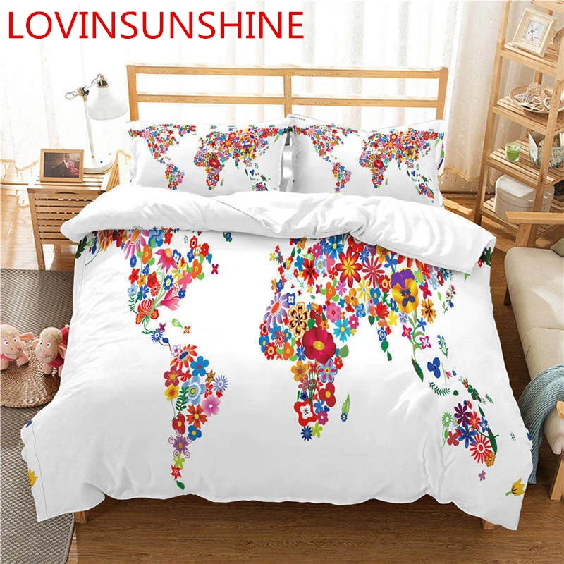 Комплект постельного белья из 3 предметов с цифровым 3D принтом|Комплекты белья| |
