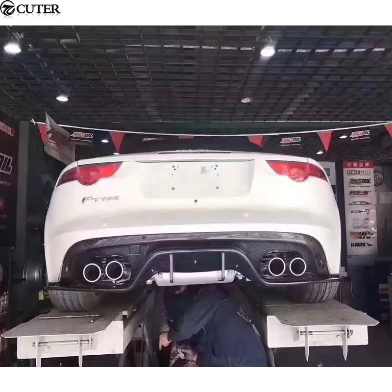 F TYPE комплекты для кузова автомобиля из углеродного волокна задняя боковая юбка с