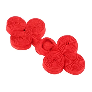 Red Fistyle 10 комплектов, разные цвета, китайская лягушка, узел, застежка на пуговицы, застежка для рукоделия, шитье, повседневные пальто, одежда для чонсам - Цвет: Red