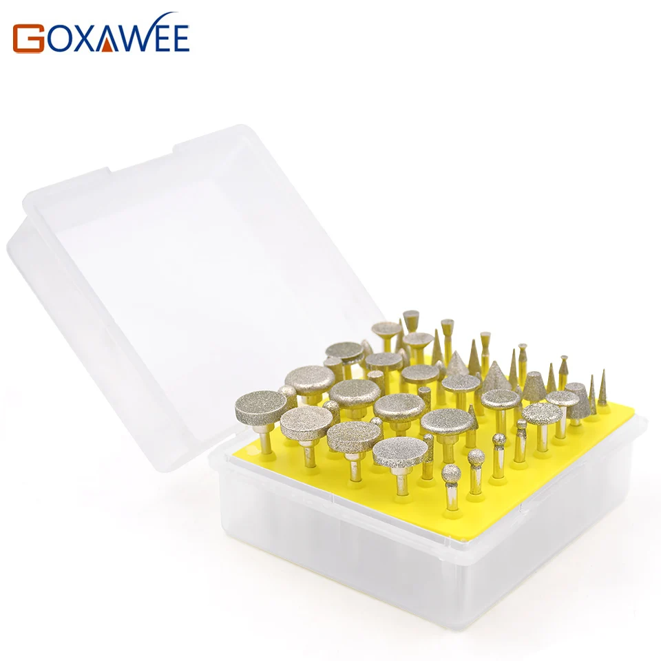 Набор сверл GOXAWEE Dremel комплект насадок с хвостовиком 3 мм для шлифования и