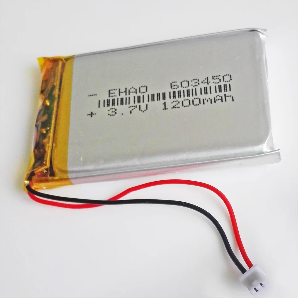 10 шт. 3 7 в 1200 мАч литий-полимерная LiPo аккумуляторная батарея JST 1 25 мм 2pin разъем для
