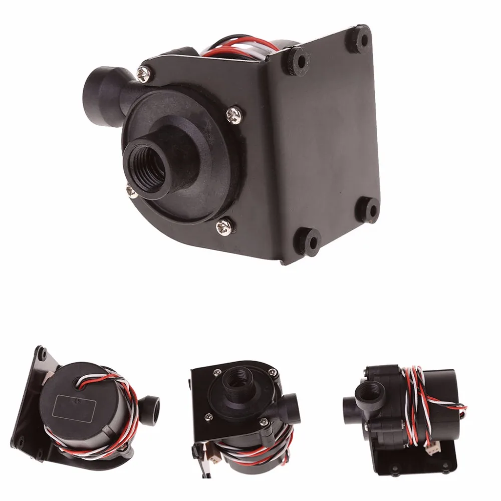 DC 12V Водяной насос 500 L/H G1/4 вход и выход с железным кронштейном аксессуары для
