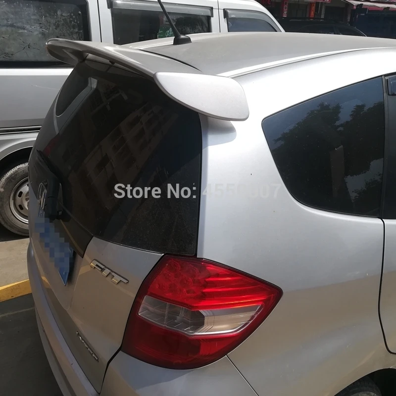 Для Honda Jazz Fit 2008 2009 2010 2011 2012 2013 Высокое качество ABS Материал крыло автомобиля грунтовка Цвет задний спойлер