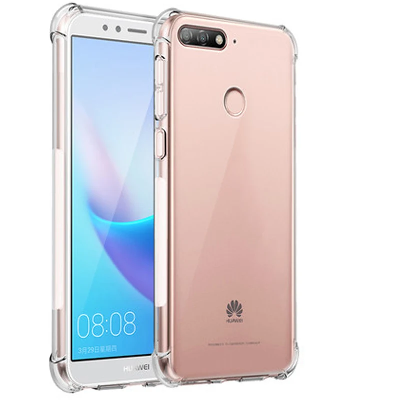 YUETUO 5,7 дюймов прозрачный чехол на заднюю панель телефона, чехол для huawei honor 7a pro y6 prime 7 силиконовые аксессуары a