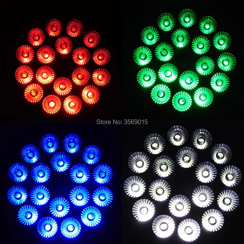 8 шт./лот Par Lights RGBW 18 LED Цвет смешивания DJ с DMX стробоскоп и звук активный режим для