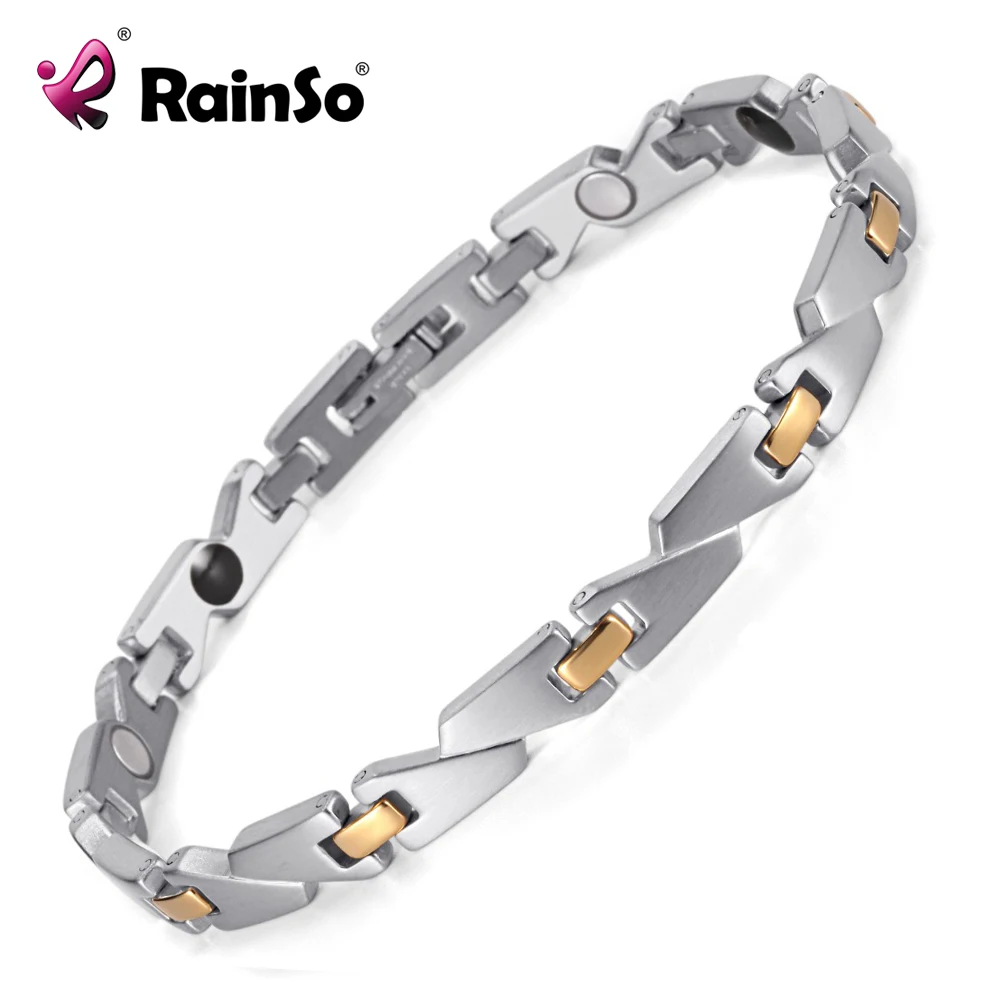 Модный женский браслет из нержавеющей стали Rainso ручной работы энергии и