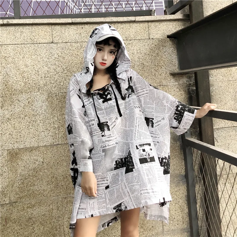 Новинка 2019 рубашка Harajuku Ulzzang корейский стиль бойфренда свободные ретро топы с