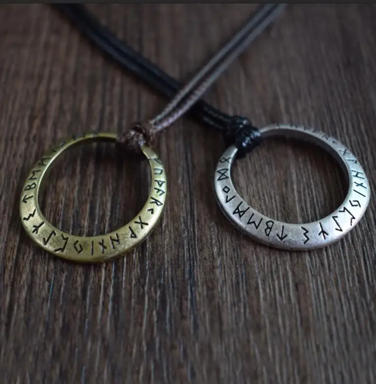 1 шт. дропшиппинг деревенский кристалл кулон с Старший Футарк руны колье кулоном