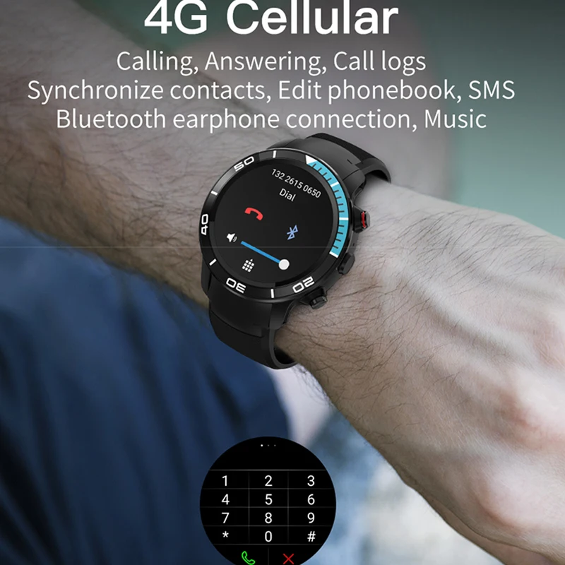 Умные часы Тест сердечного ритма 4G сеть 1 Гб + 16 Смарт наручные WiFi gps Навигация 5