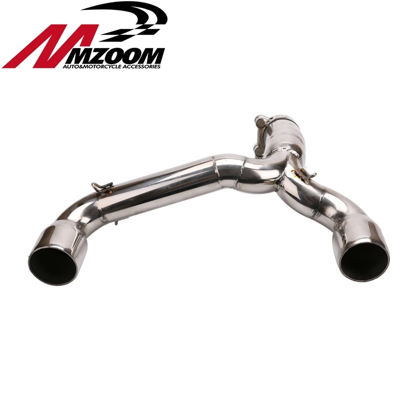 Мотоцикл Высокое качество нержавеющая сталь глушитель Mid Middle Fit трубки разъем для