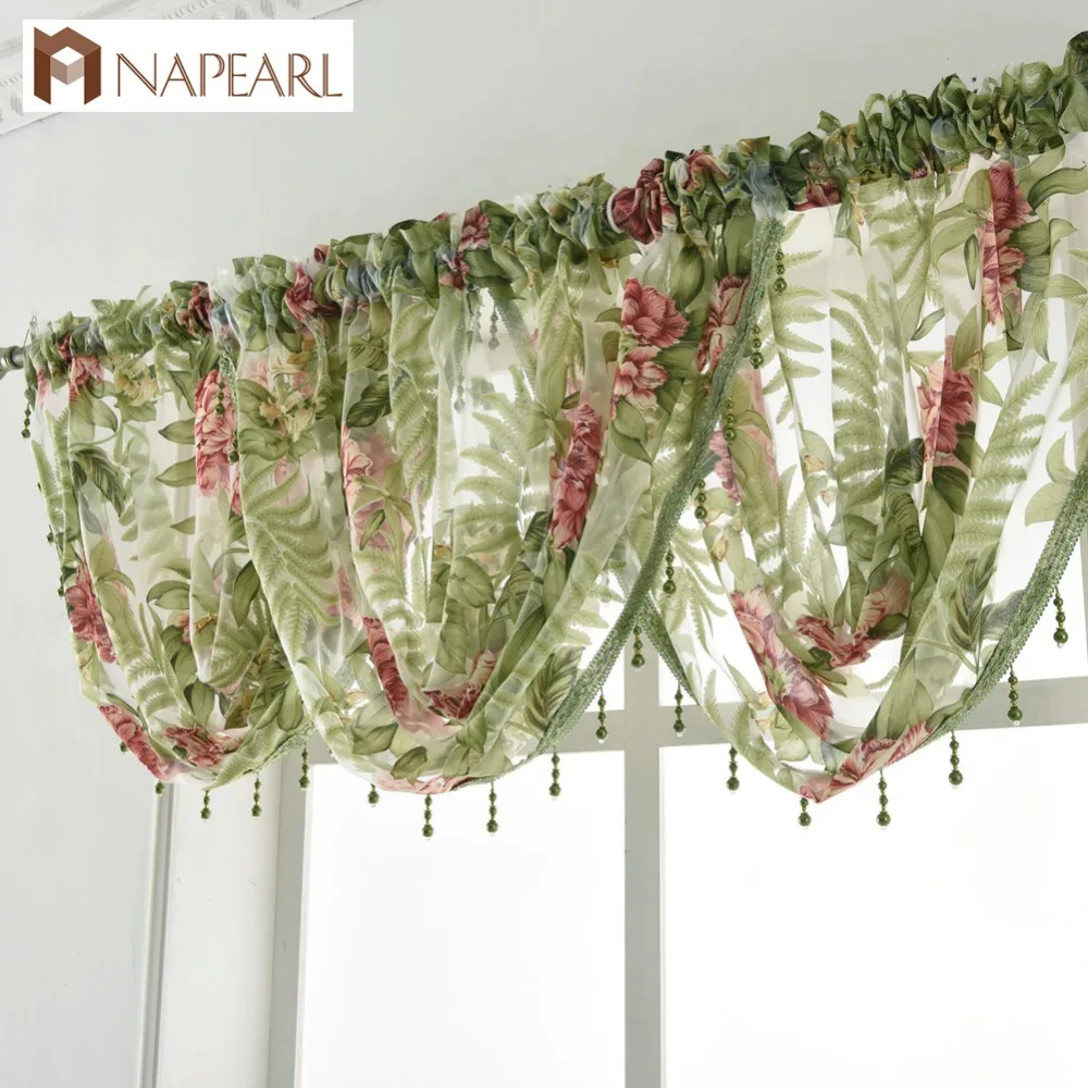 Прозрачные Занавески Из Тюля с бусинами и зелеными бусинами|beaded window treatments|window