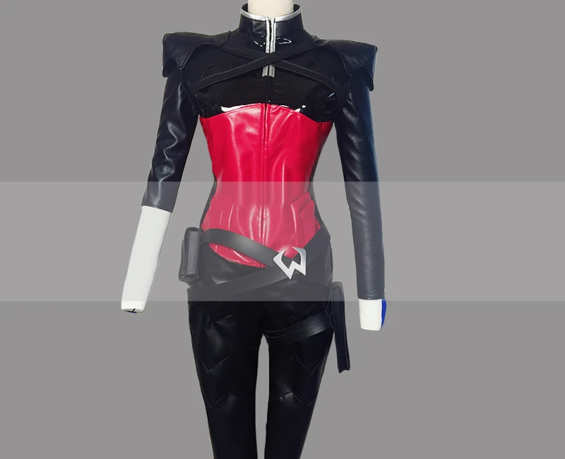 Настраиваемый костюм для косплея Overwatch Amelie Lacroix Widowmaker из черной кожи|Игровые