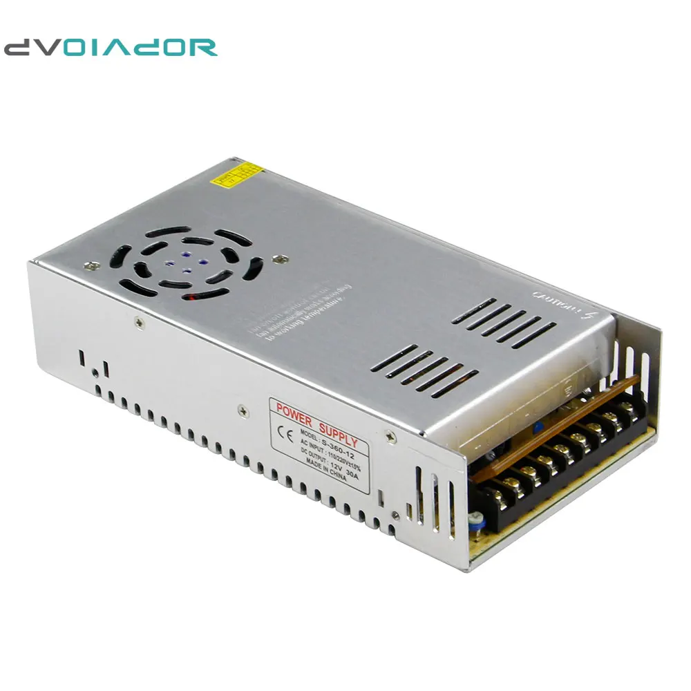 DVOLADOR High quality Power supply 1A 2A 3A 5A 10A 15A 20A LED Driver DC12V Lighting Transformers for Strip Supply | Аксессуары для