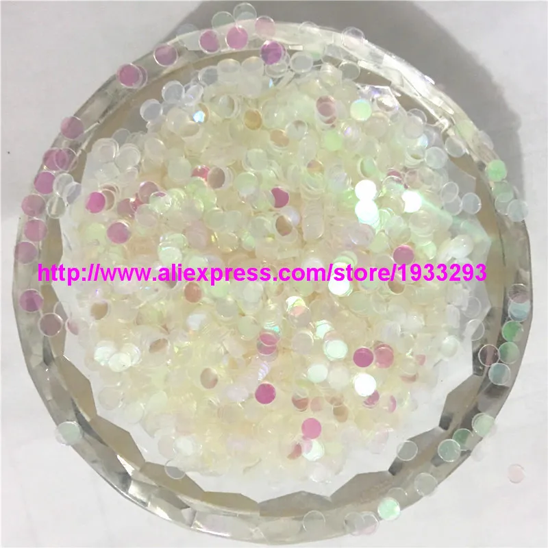 Пайетки из ПВХ в форме милых горошек 50 г (5000 шт.) 3 мм пайетки россыпью для дизайна