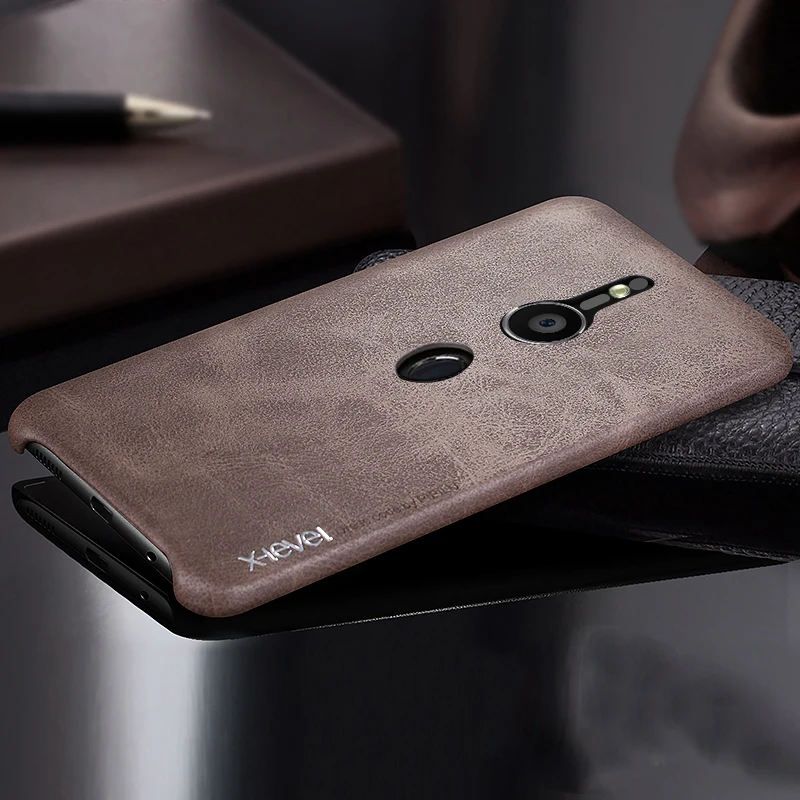 

Luxury Vintage Cowboy PU Leather Case for Sony Xperia XZ premium High Quality Back Shell Case Newest Business