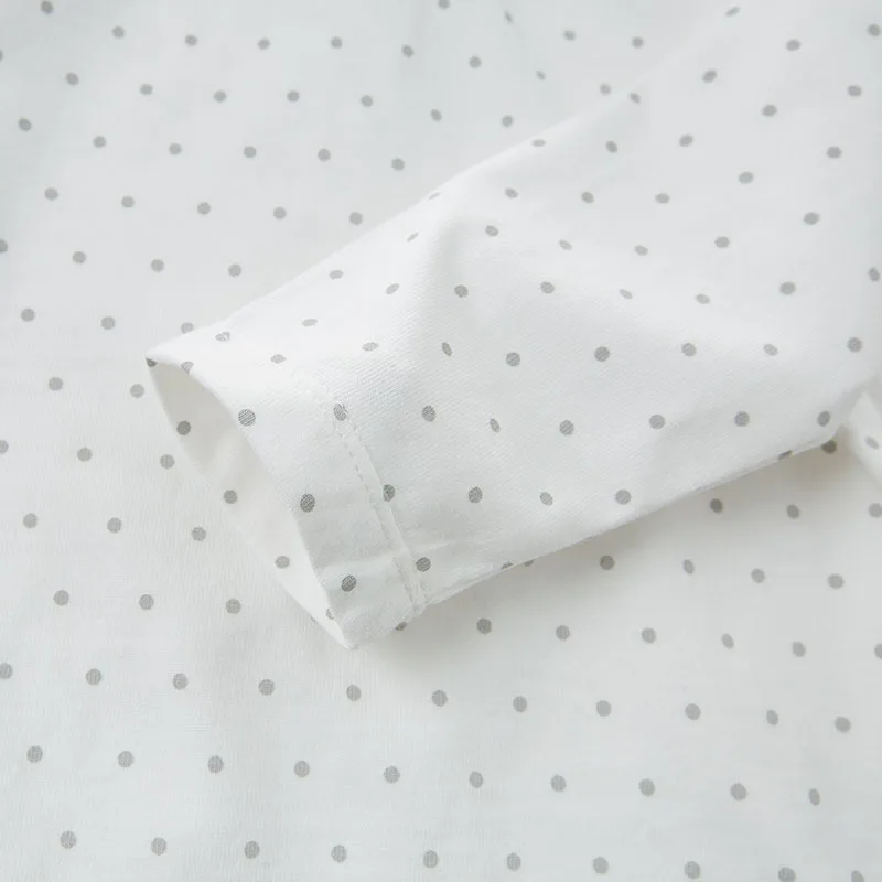 Dave bella/Осенняя модная футболка для маленьких девочек Детские хлопковые милые