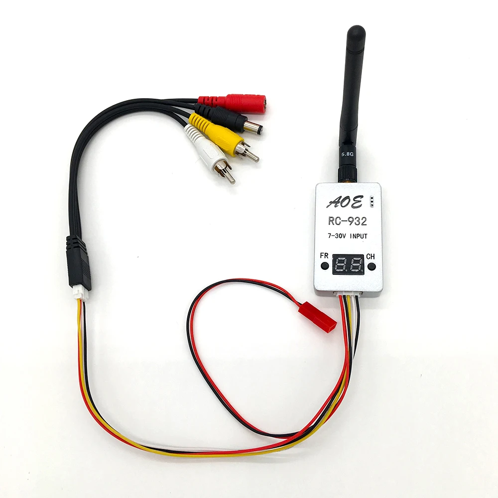 Новый 5 8G беспроводной 8 GHZ 32CH видео RX приемник 7 30 V DC вход для FPV Wifi аэрофотосъемка