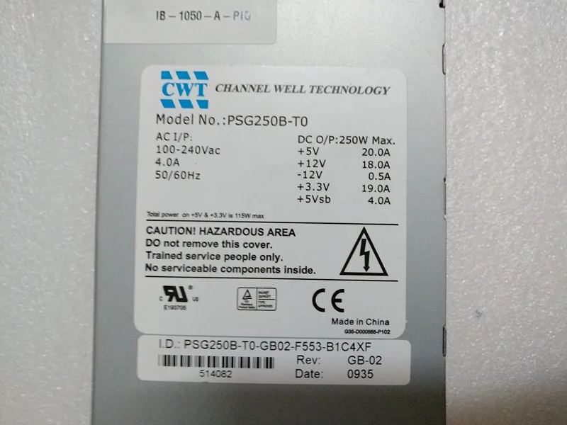 CWT PSG250B T0 серверный блок питания 250 Вт компьютер|power supply for computer|computer power unitserver |