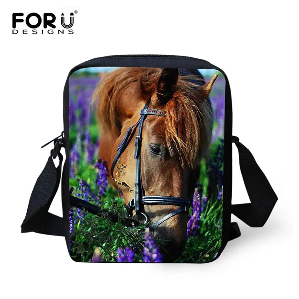 FORUDESIGNS/Crazy 3D Horse мужские сумки-мессенджеры детские маленькие сумки через плечо для мальчиков и женщин дизайнерские мини сумки через плечо с клапаном - Цвет: C667E