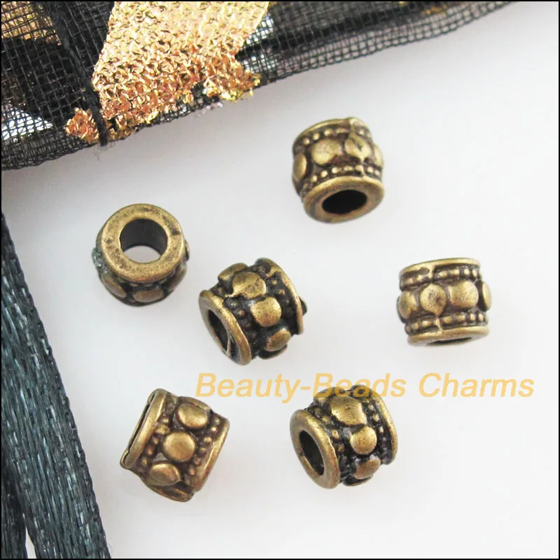 Новый 120 шт. состаренная бронза Цвет крошечные круглыми точками Spacer бусины 4