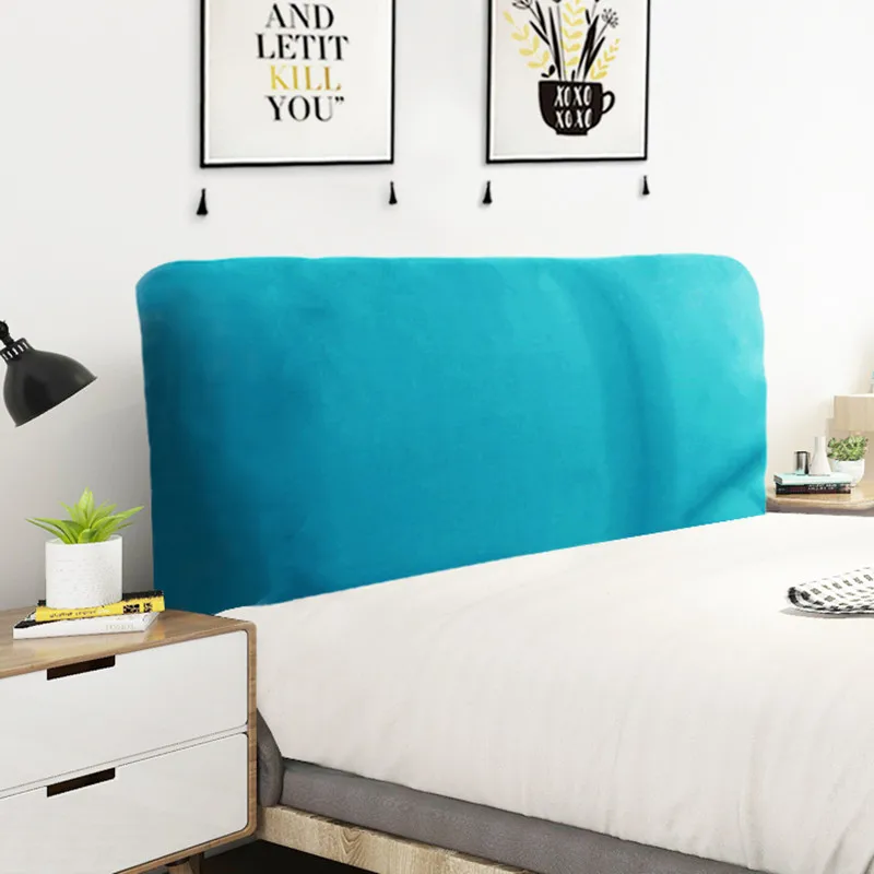 European Style Coffee Corn Velvet Elastic Cloth Dust-proof Bed Head Cover/Backrest Cover/ Fully enclosed Protective Cover | Дом и сад