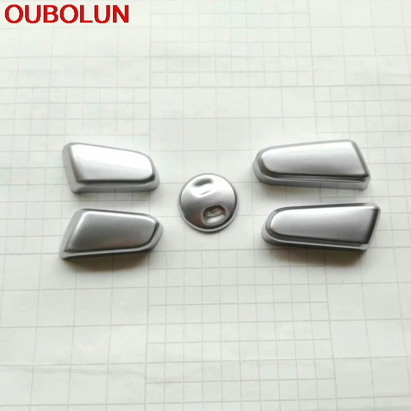 OUBOLUN For KIA Sportage 2016 2017 ABS Seat Chair Button Adjustment Decoration Ring Trim Car Interior Accessories 5pcs | Автомобили и