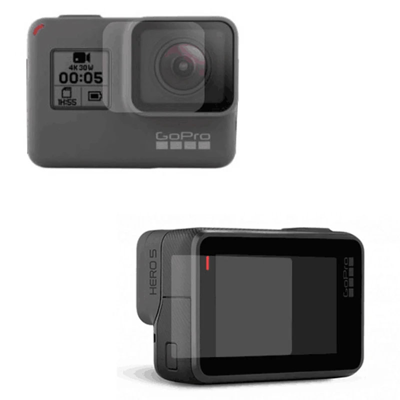 10 шт./лот пленка для ЖК экрана + Защитная объектива ткань Gopro Hero 5 6 7 Черные