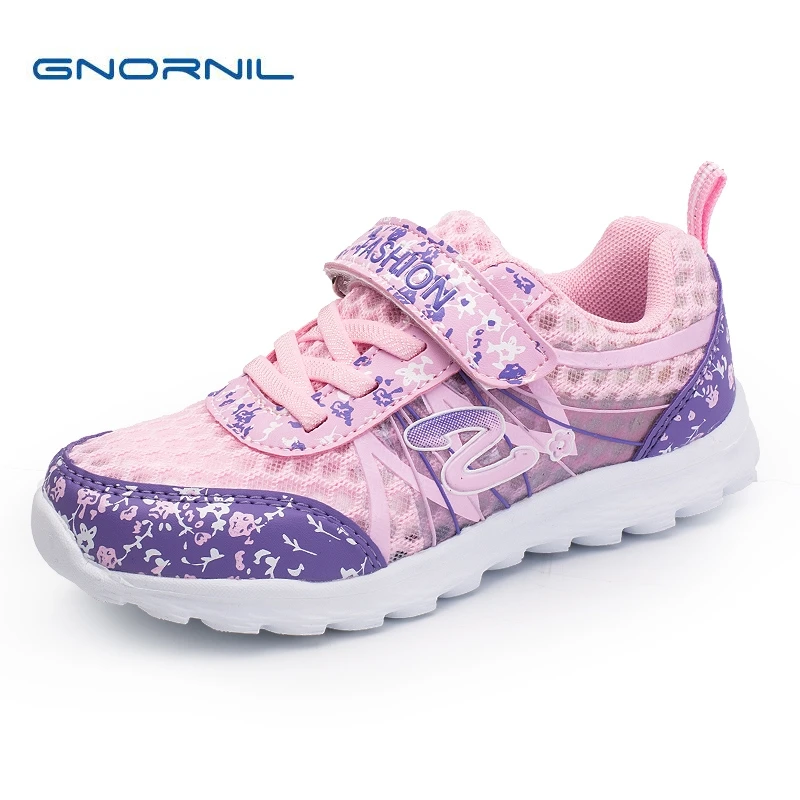 2018 Spring Summer Children Breathable Sneakers Comfortable Mesh Girl Sports Shoes Fashion Casual Boys Pink Purple White | Детская