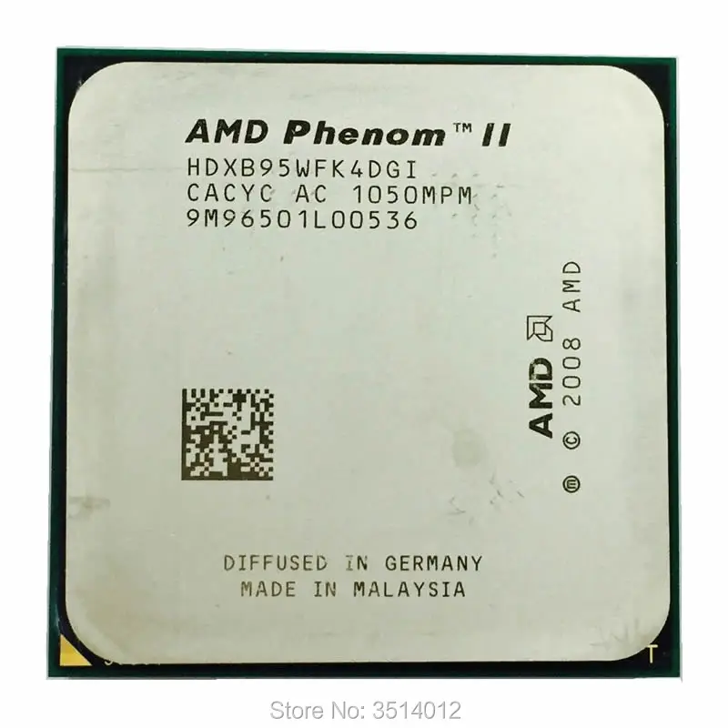 Четырехъядерный процессор AMD Phenom II X4 B95 3 0 ГГц HDXB95WFK4DGM/HDXB95WFK4DGI Socket AM3 составляет