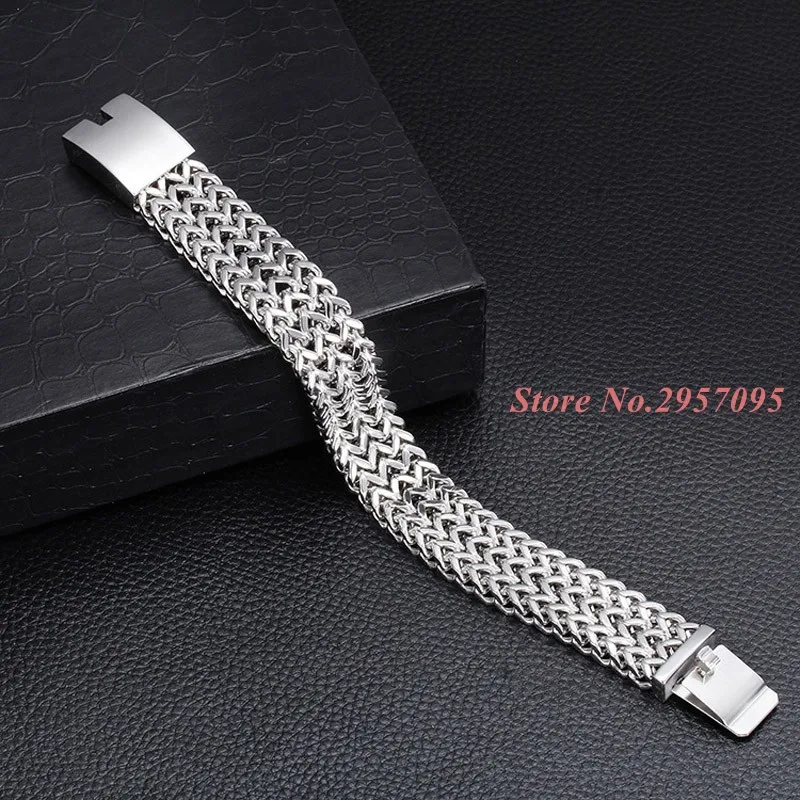 Модный крутой 18 мм мужской браслет из нержавеющей стали классический греческий