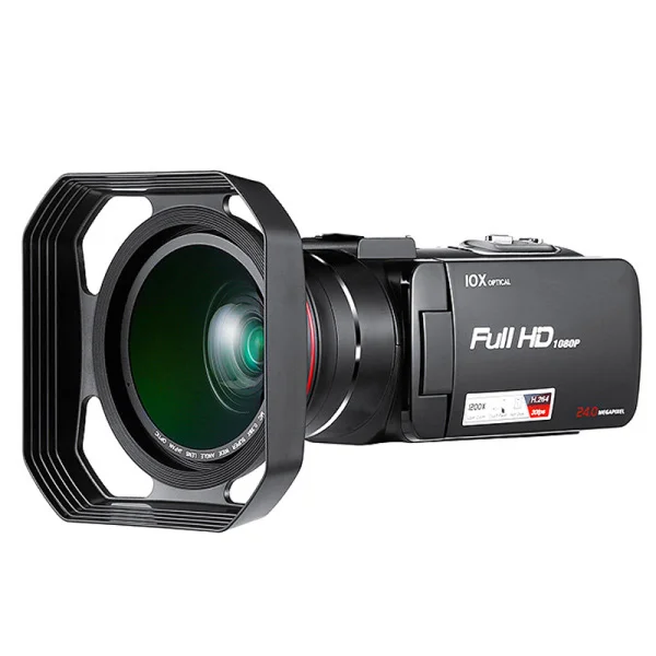 24MP 10X оптический зум 120X цифровой супер Цифровая видеокамера Профессиональная с