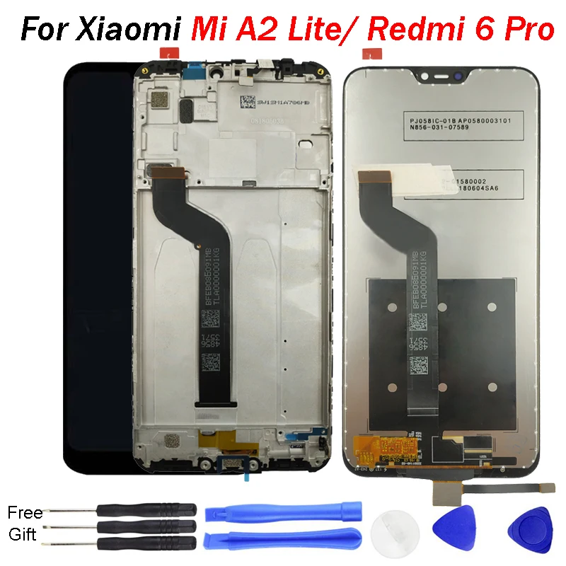 For Xiaomi Redmi 6 Pro Display Touch Screen Digitizer Assembly For Xiaomi Mi A2 Lite Mi A2 Lite Display LCD Replacement