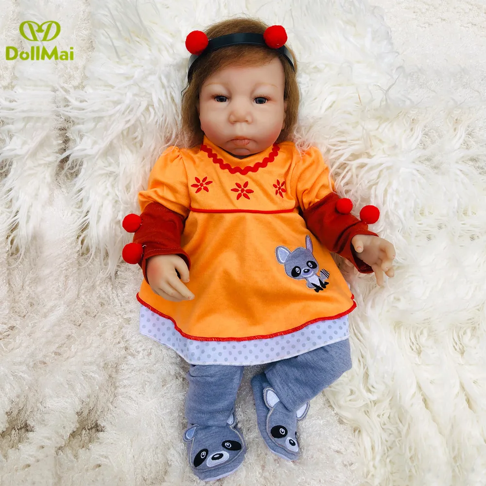 Reborn baby doll для девочек игрушки 18 &quot45 см мягкие силиконовые куклы хэндмейд