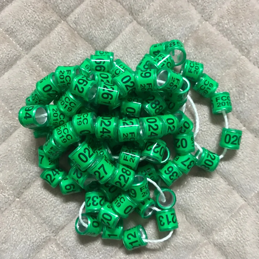 2019 customized birds foot tags FCC 0001-5000 COLORFUL pigeon rings bird ring 5000pcs/Lots | Безопасность и защита