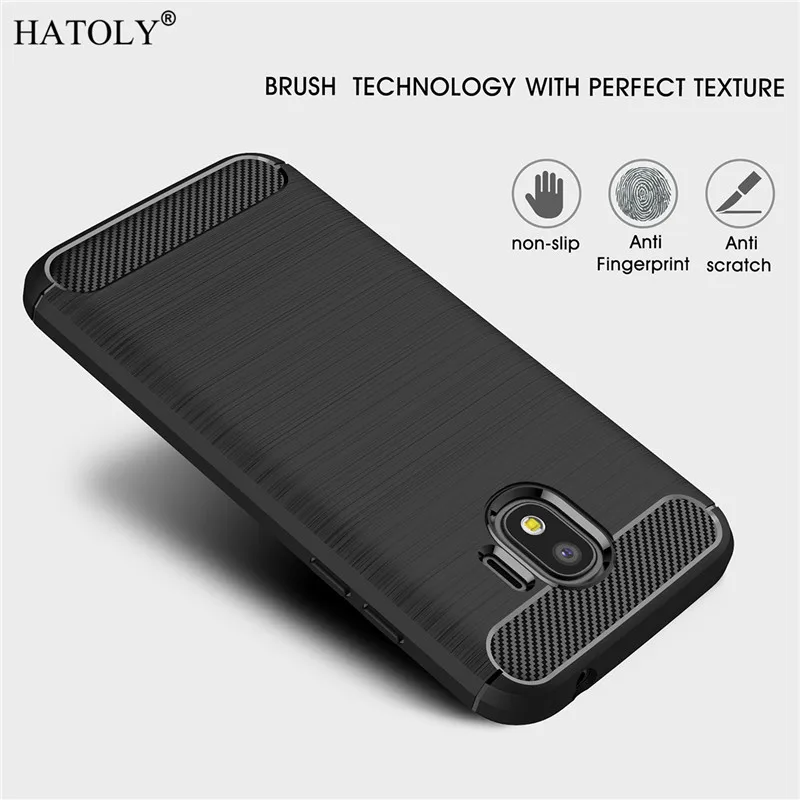 Чехол HATOLY для Samsung Galaxy J2 Pro 2018 резиновый и тпу прочный чехол J250 | Мобильные телефоны