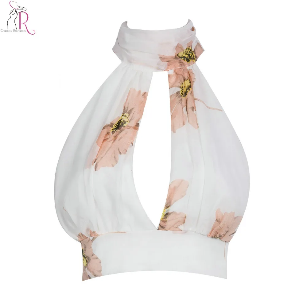 5 цветов с высоким горлом Холтер Кружевной укороченный топ без рукавов