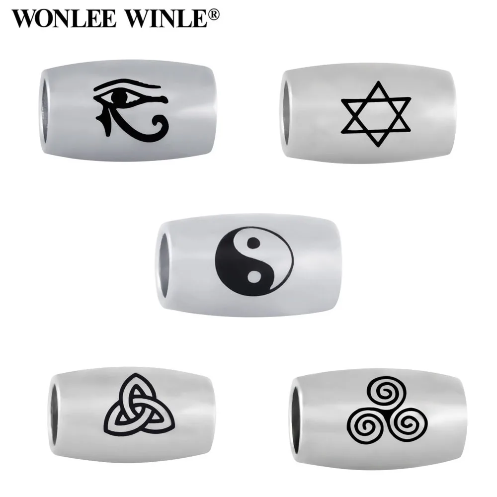 Wonlee Winle 316l цилиндрические узоры для йоги из нержавеющей стали религиозная вера