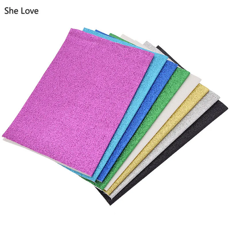 Она любит многоцветный А4 искусственная Синтетическая кожа ткань для швейных