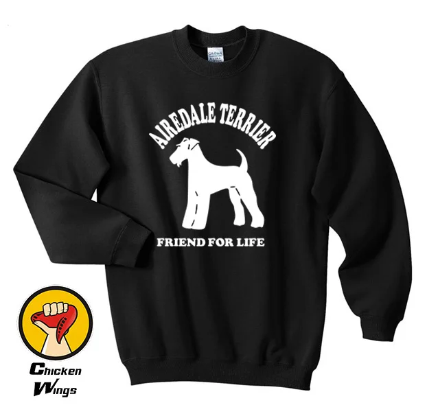 Airedale Terrier свитшот женский подарок с круглым вырезом унисекс больше цветов XS 2XL