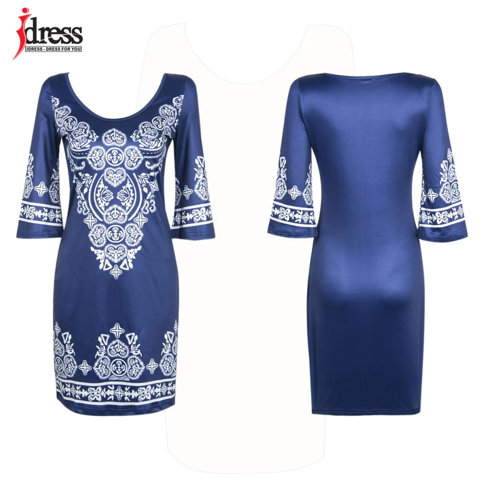 IDress,, женская одежда, элегантные платья Verano, Roupa Feminina, этническое Цветочное платье, бодикон, Короткие повседневные платья