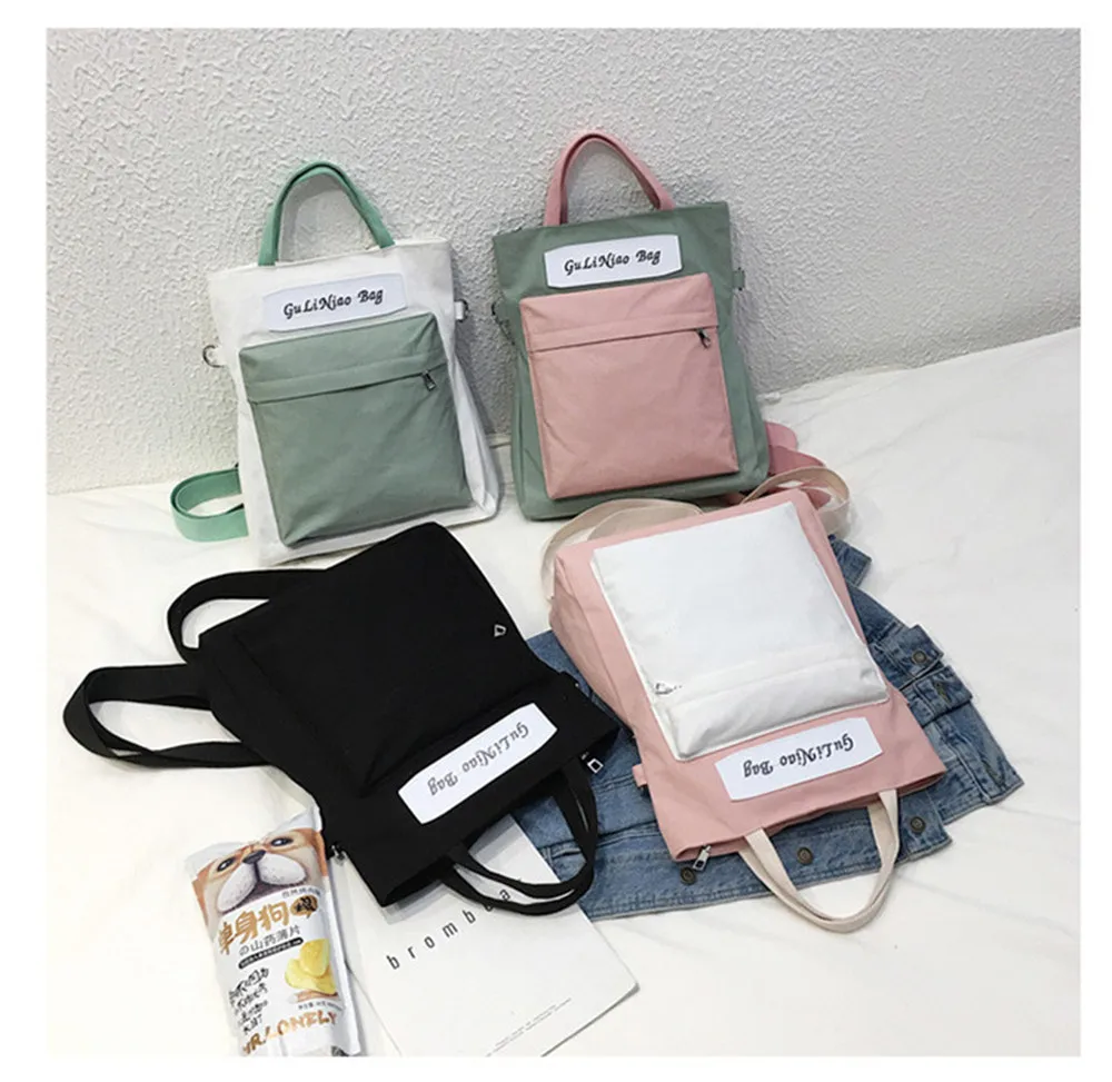 

Cartoon Printed Female Shopping Tote Bag Big Canvas Handbag Women's One Shoulder Crossbody Bag Portable sac Casual Beach Bags