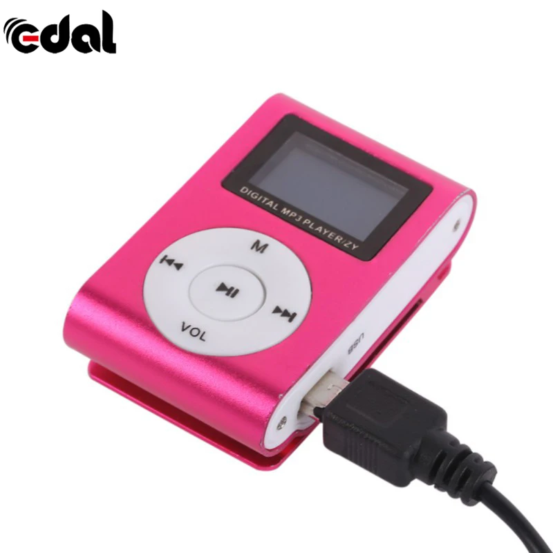 Стильный дизайн спортивный мини Mp3 USB Клип MP3 плеер ЖК экран Поддержка Micro SD TF карта