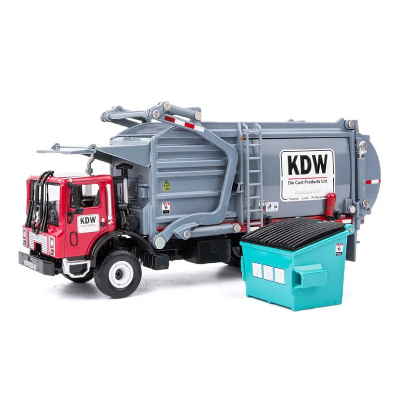 KDW 1:24 мусоровоз детские игрушки металлический материал коллекция украшение
