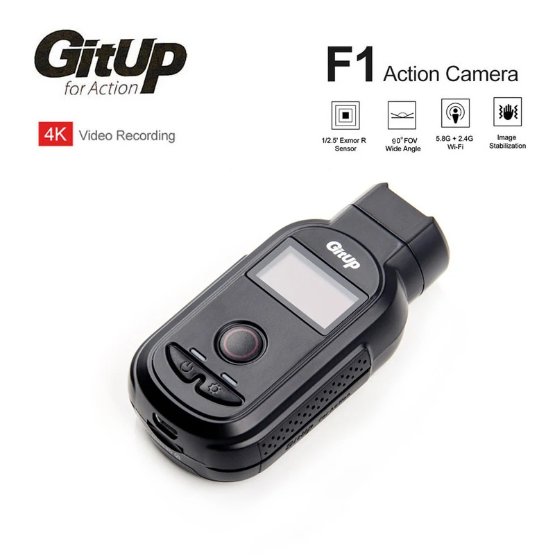 Спортивная Экшн камера GitUp F1 видеокамера Ultra HD с углом обзора 90 градусов Wi Fi FPV 4K