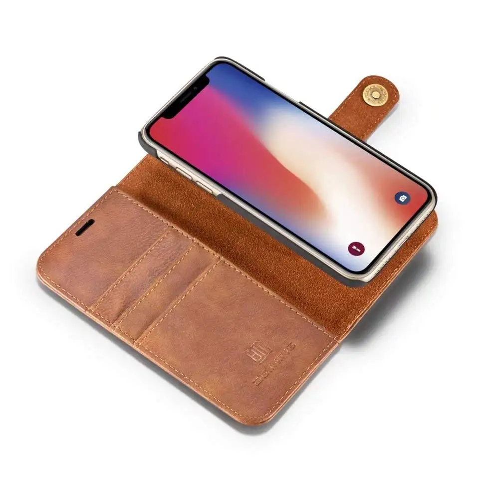 Sinbeda оригинальный DG.MING Чехол-кошелек для iPhone 5 6 7 Plus чехол из воловьей кожи