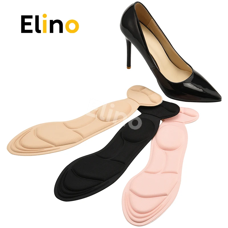 

5D Sponge Super Soft Orthopedic Insoles For High heels Women man Shoes Pad Shock Absorption Self-adhesive Massage Insert Pad