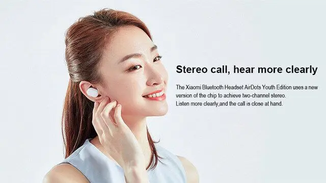 Xiaomi mi AirDots Bluetooth наушники Молодежная версия mi jia TWS стерео Беспроводная гарнитура бас наушники гарнитура с mi c Handsfree