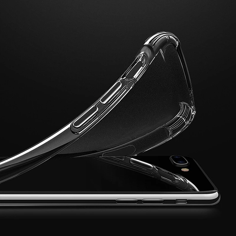 Подходит для iPhoneXSMAX Прозрачный 3D звуковой корпус телефона 8plus четыре угла